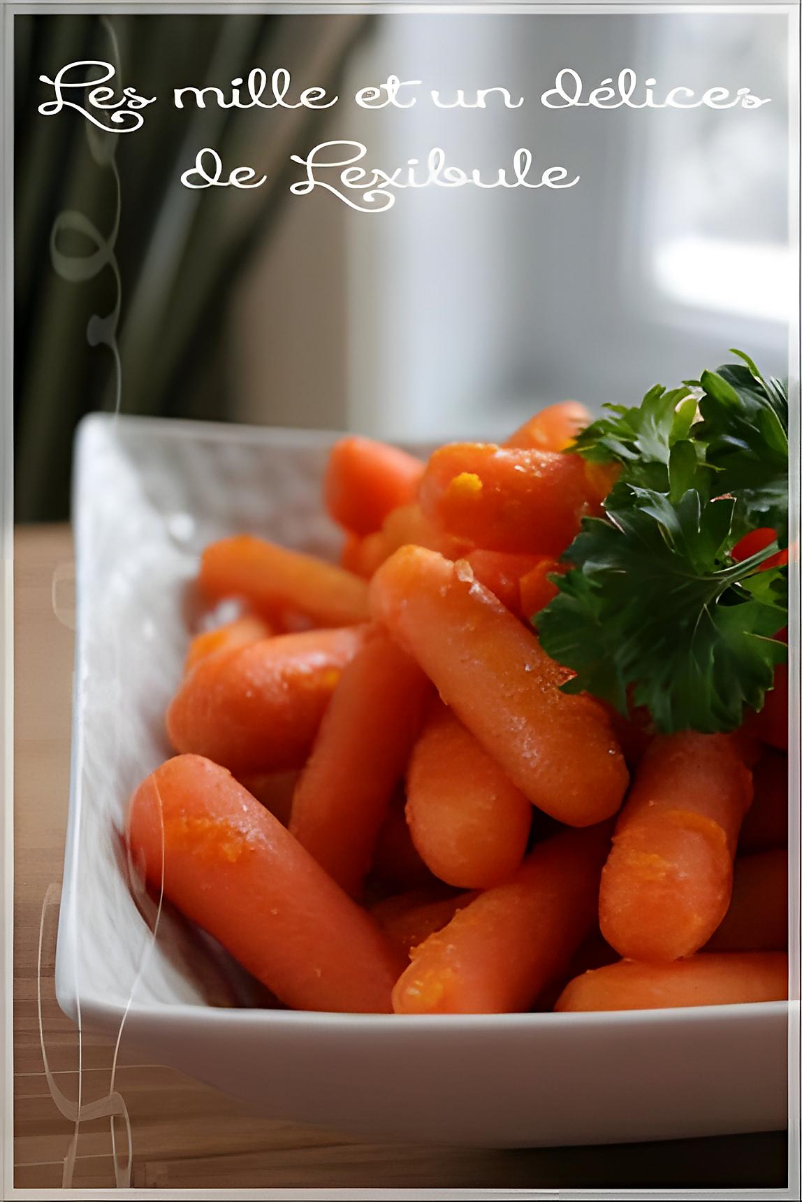 recette ~Carottes glacées à l'orange~