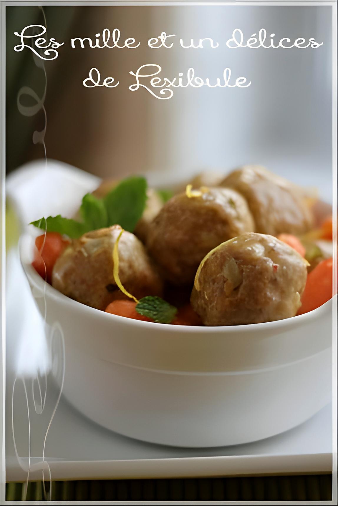 recette ~Ragoût de boulettes à la marocaine~