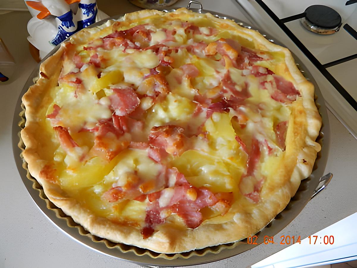 recette Tarte aux pommes de terre & cancoillotte