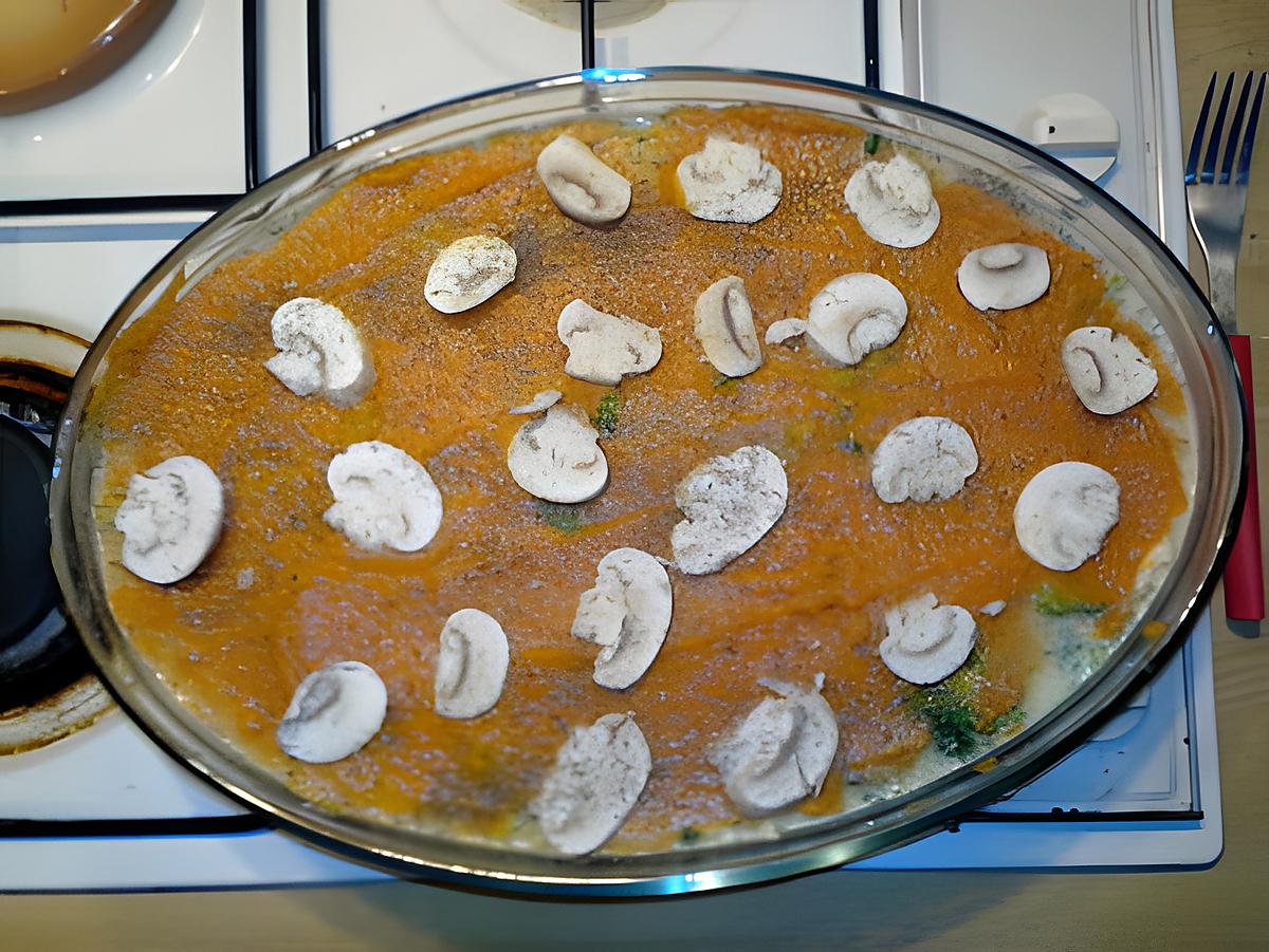 recette Hachis Parmentier de carottes au brocolis et champignons