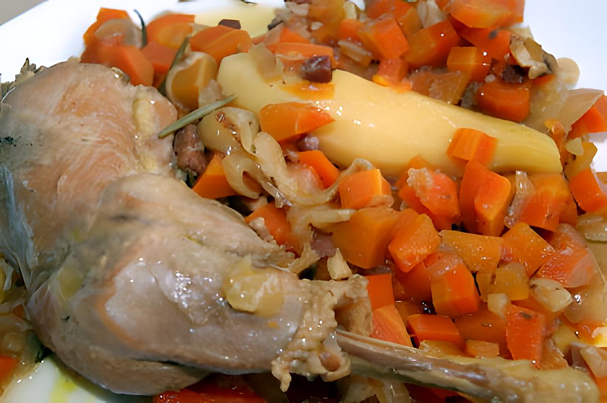 recette Cuisses de poule (ou de poulet) aux carottes