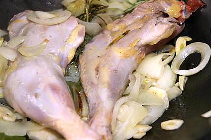 recette Cuisses de poule (ou de poulet) aux carottes