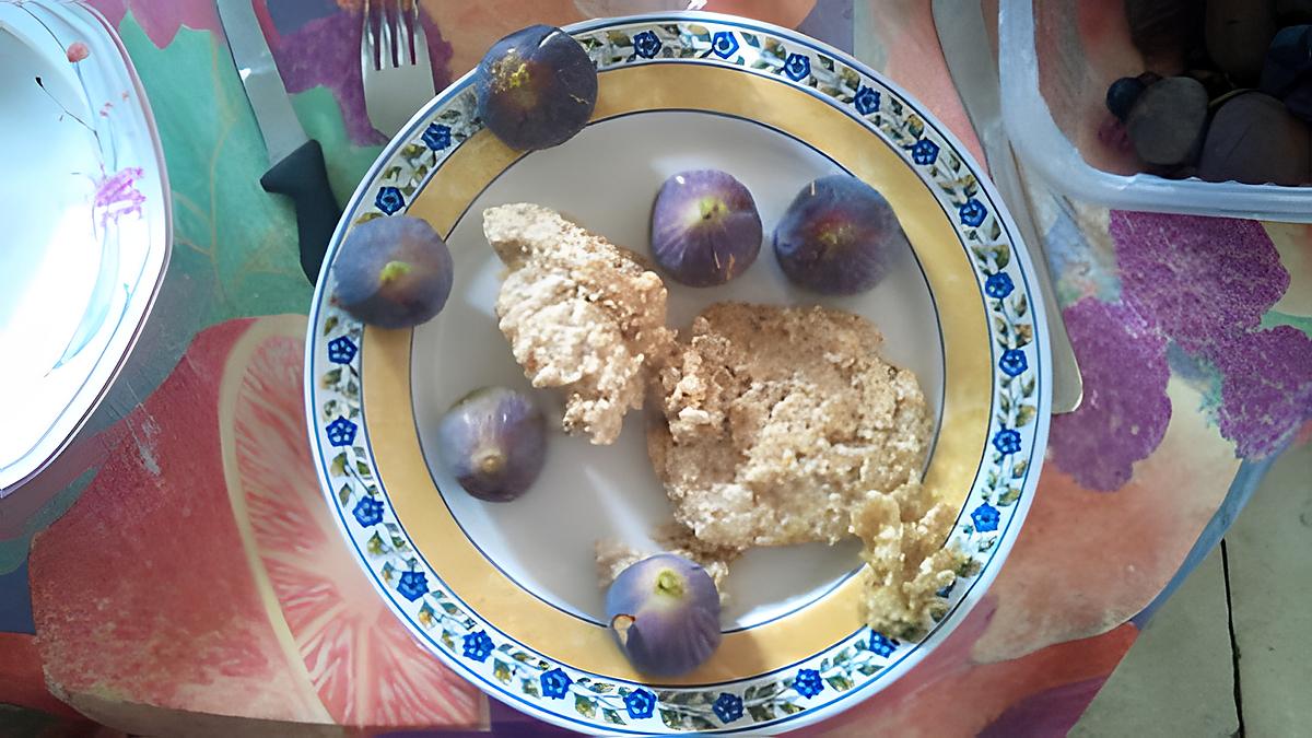 recette Galettes de flocons d'avoine accompagnées de figues fraîches