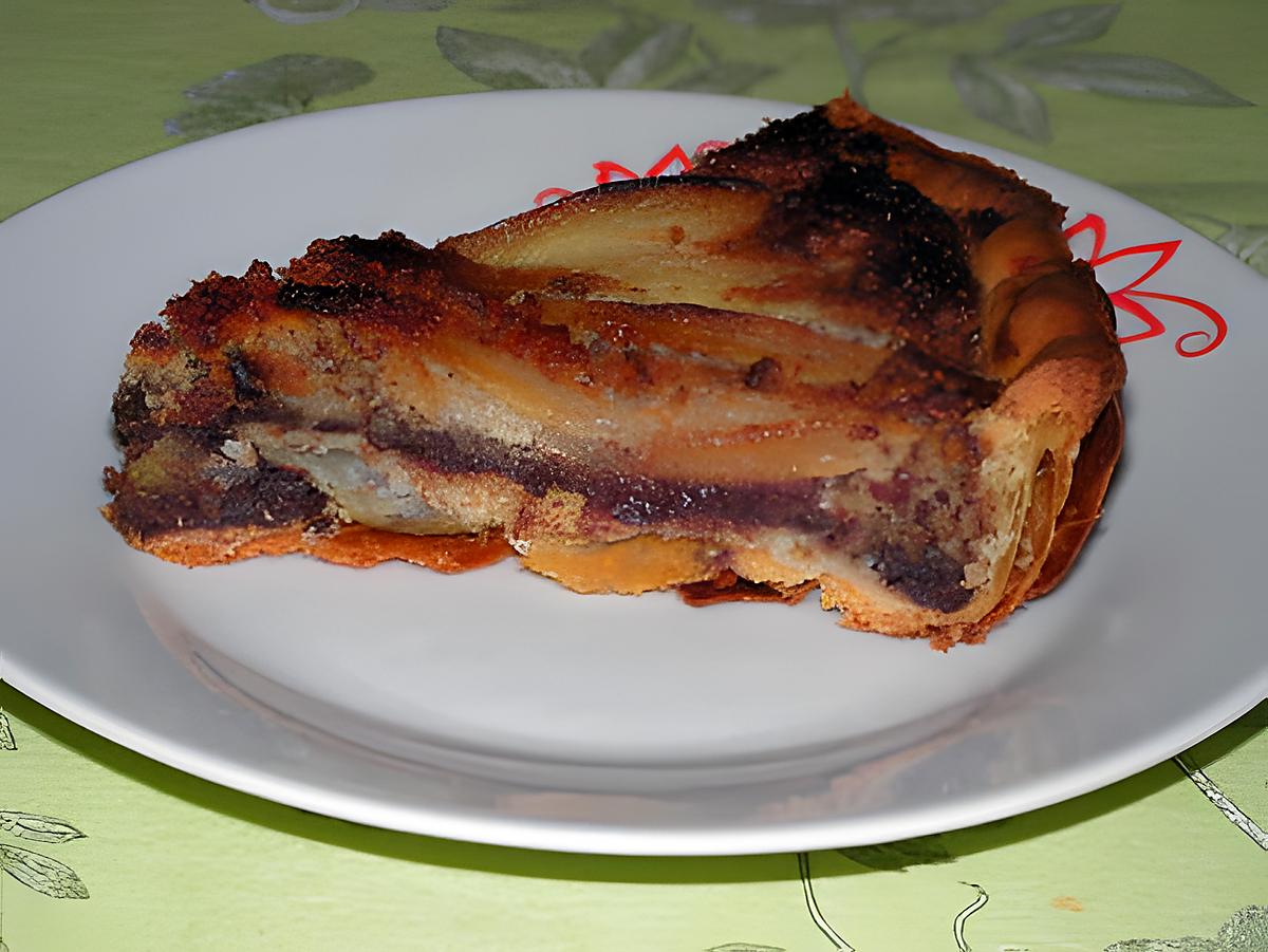 recette Tarte aux poires et aux noisettes