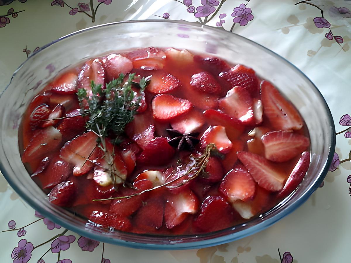 recette salade de fraises au thym et badiane