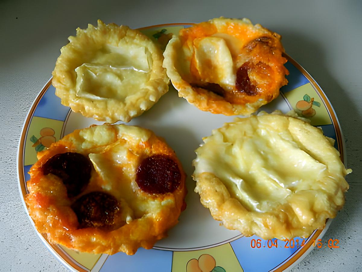 recette Tartelettes de camembert et chorizo