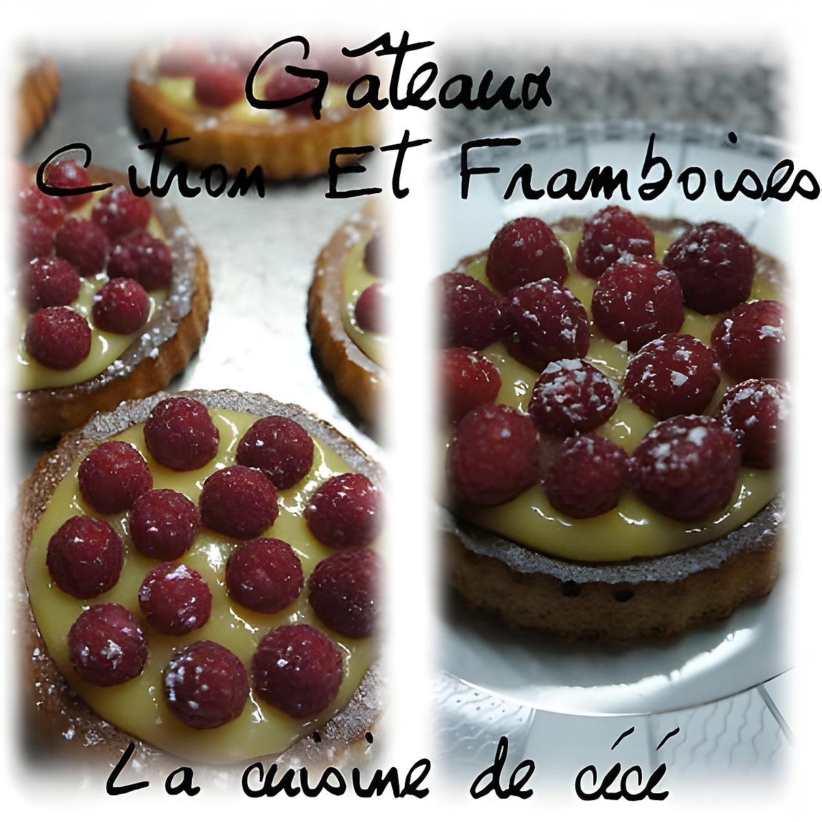 recette Gâteaux citron et framboises