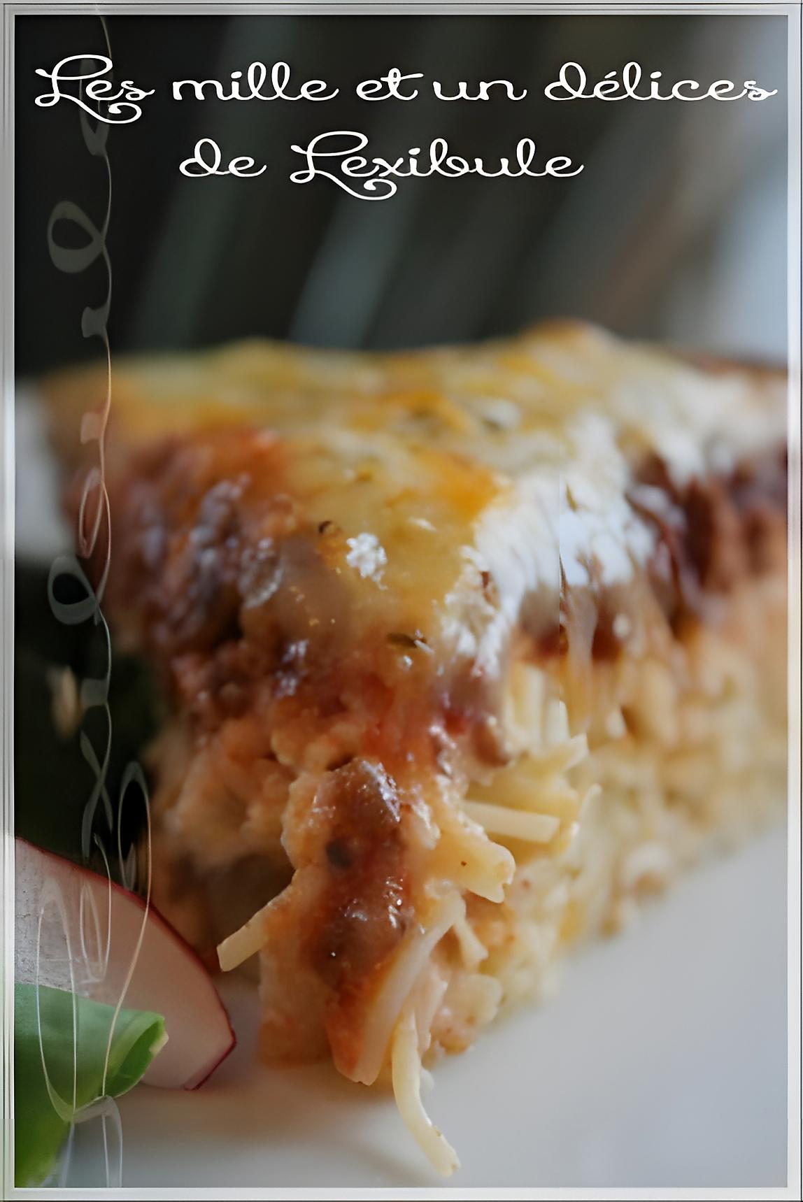 recette ~Pizza aux spaghettis~