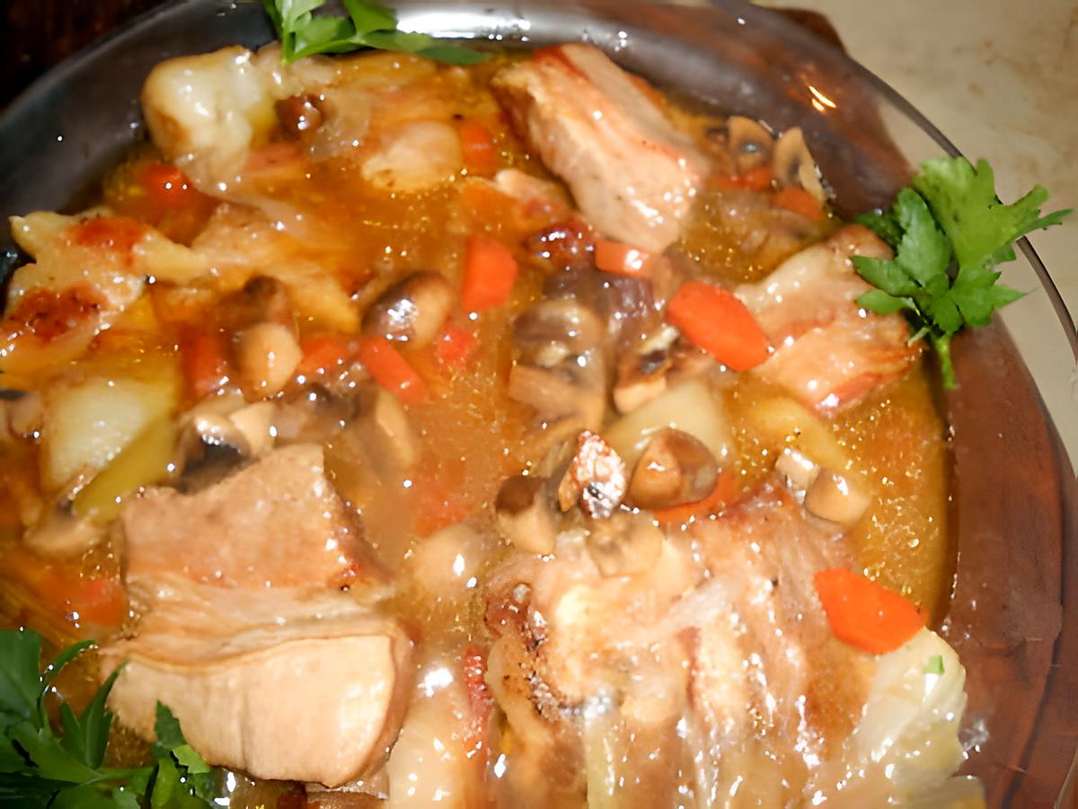 recette Sauté de veau aux champignons de paris