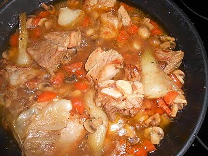 recette Sauté de veau aux champignons de paris