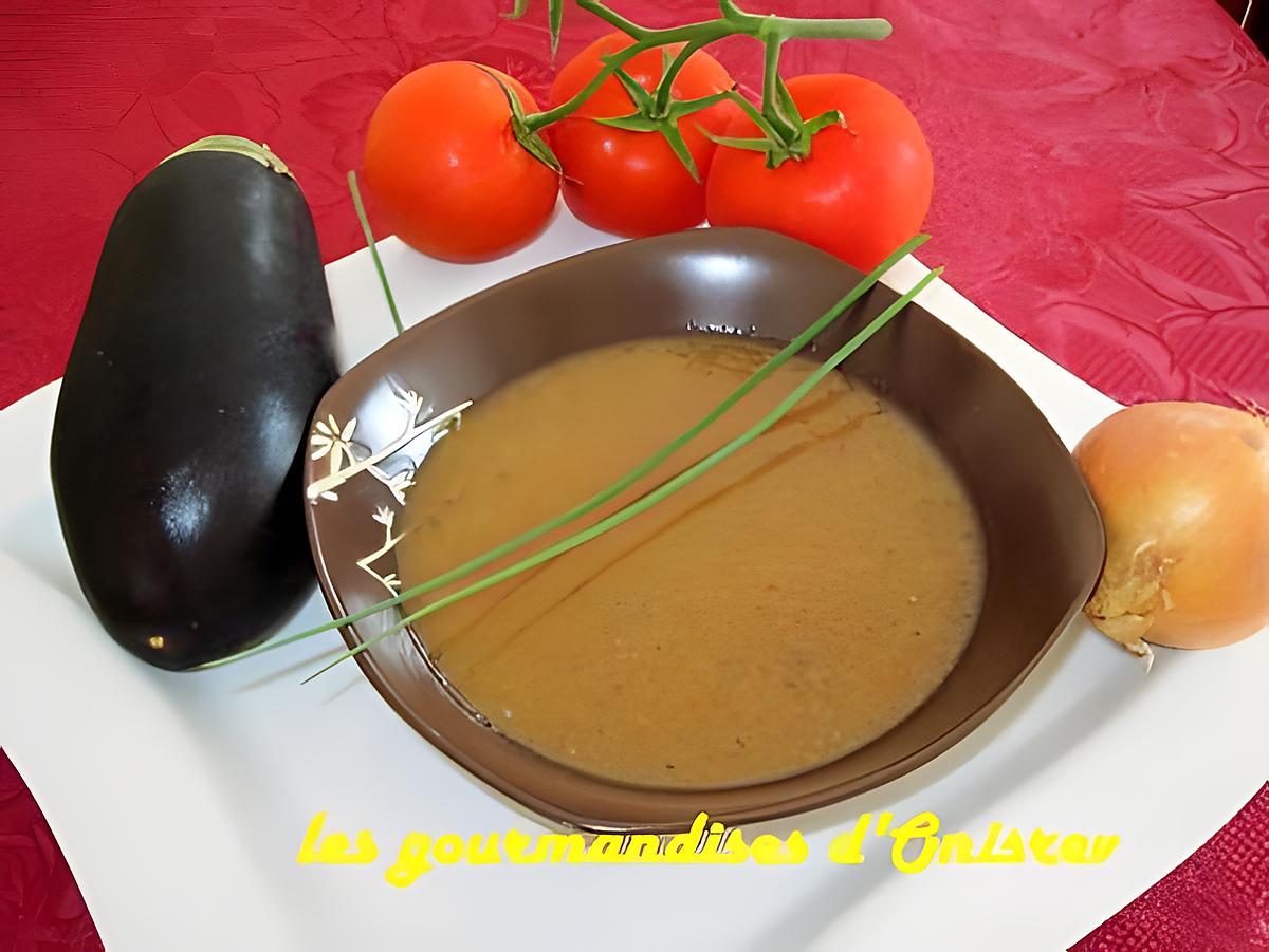 recette Soupe aubergines et tomates