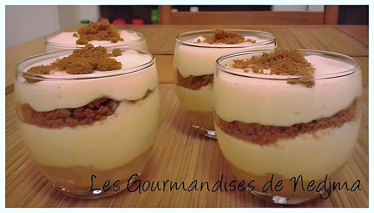 recette Tiramisu bananes caramélisées et speculoos