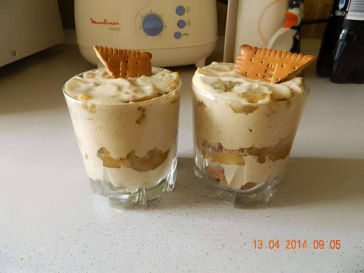 recette Verrine pommes bananes au fromage blanc