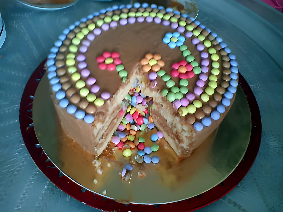 recette Piñata Cake ou Gâteau Surprise