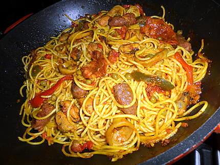 recette Spaghettis à l'espagnol