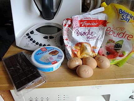 recette fondant chocolat mascarpone de JOSETTE