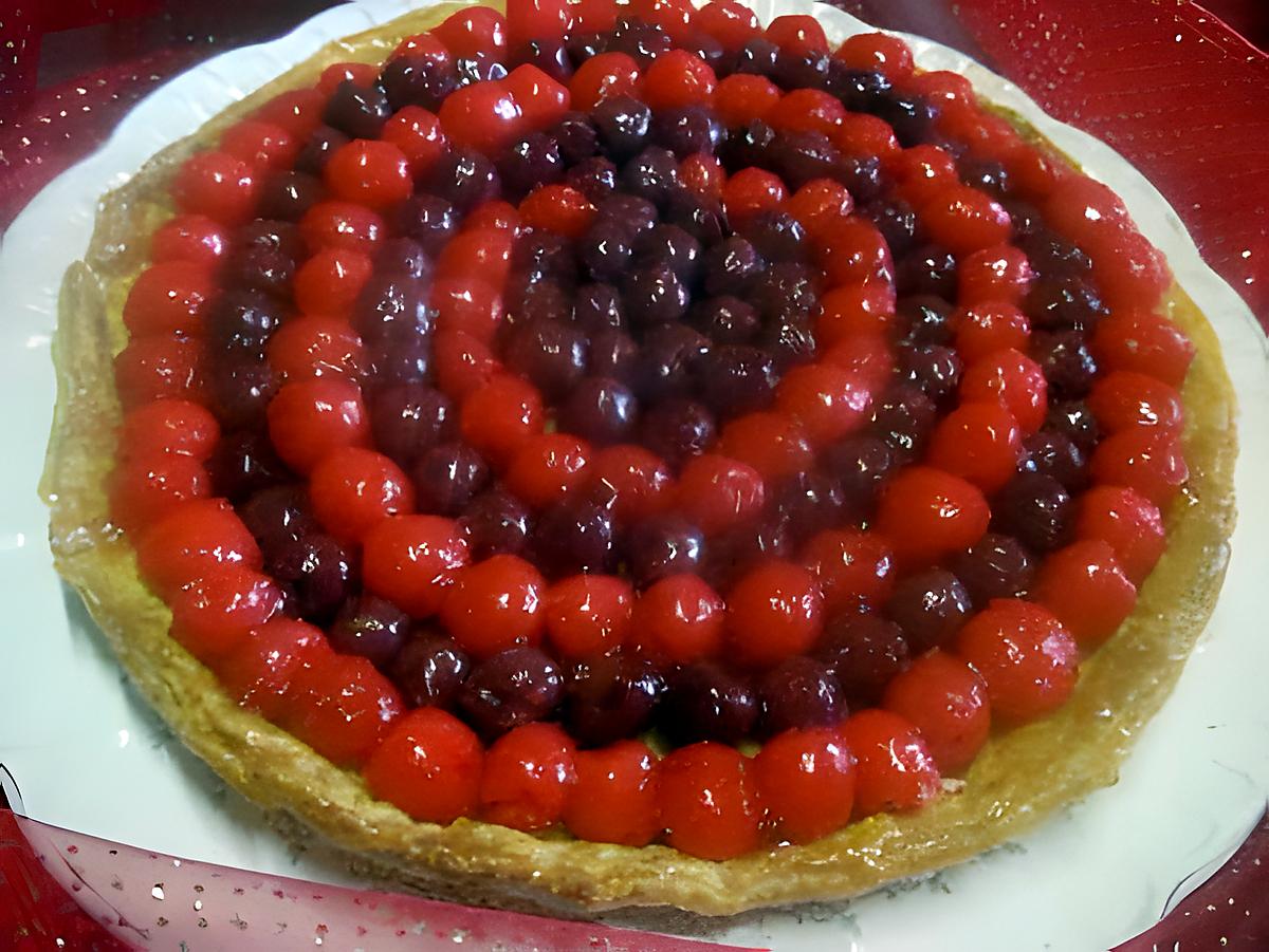 recette Tarte aux griottes et bigarreaux.