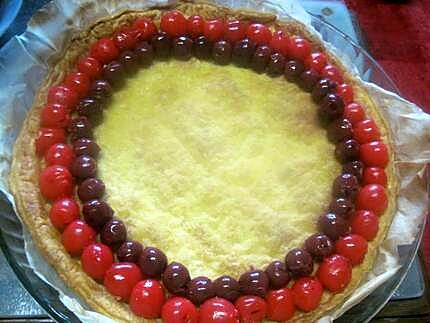 recette Tarte aux griottes et bigarreaux.