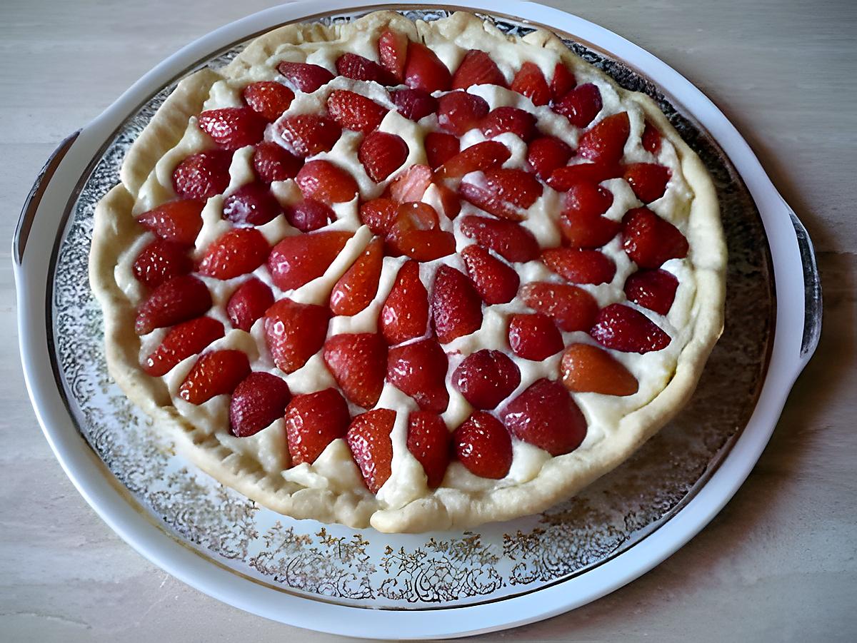 recette Tarte aux fraises express