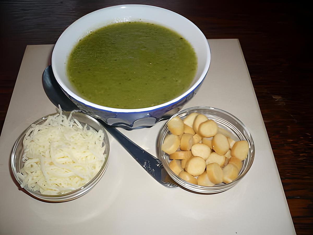 recette Potage asperges/Ps de terre/courgettes