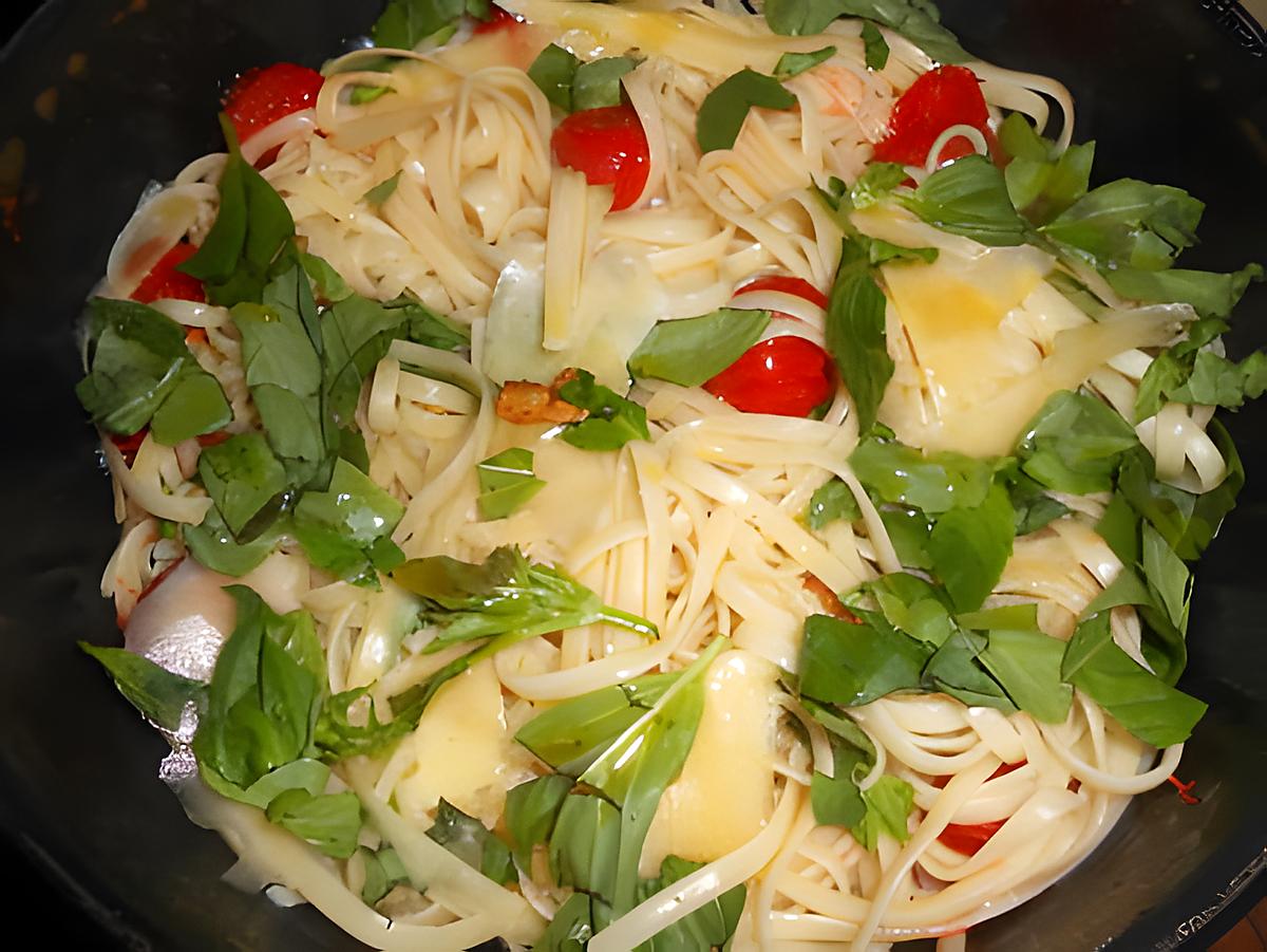 recette Linguines au basilic