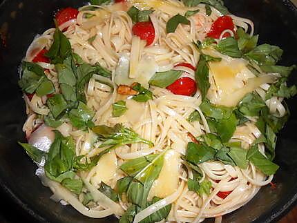 recette Linguines au basilic