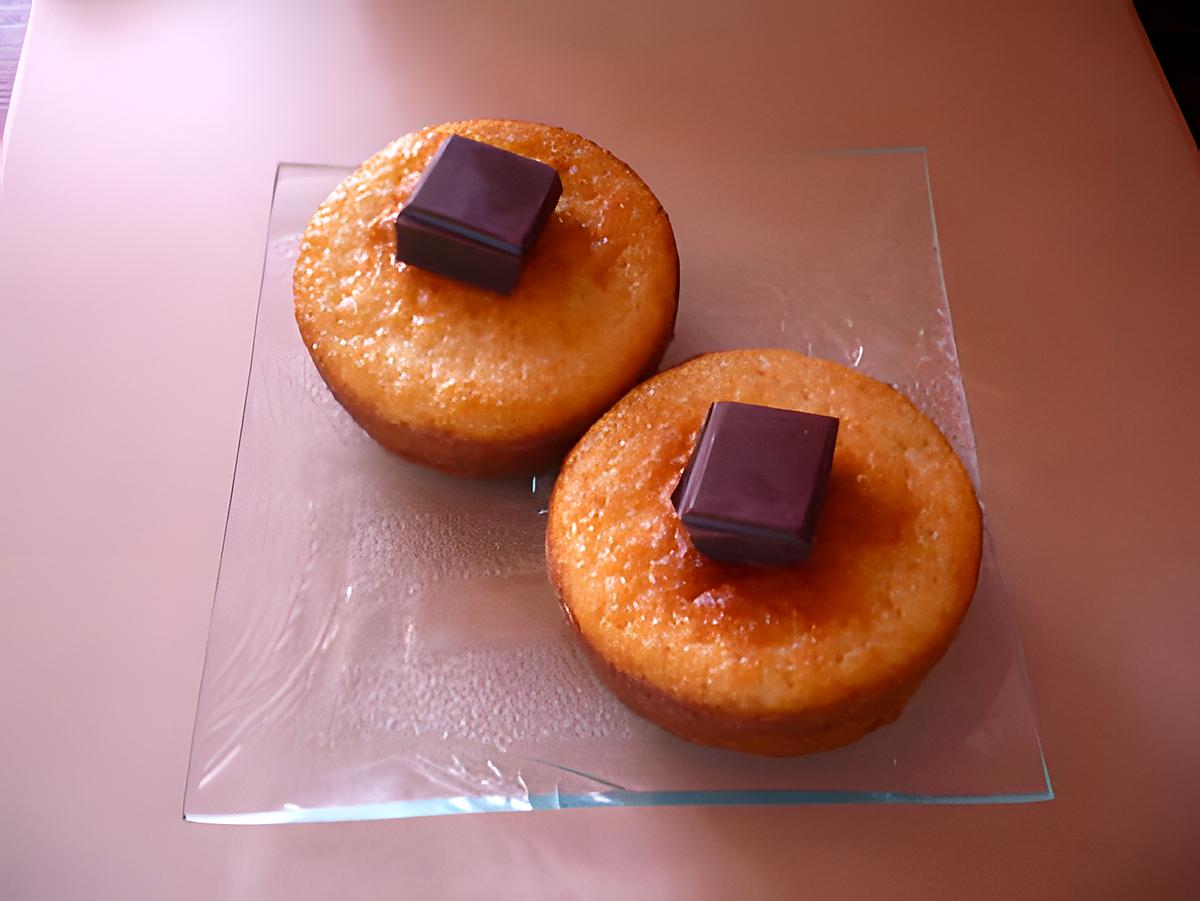 recette Petits cakes coeurs chocolat au caramel