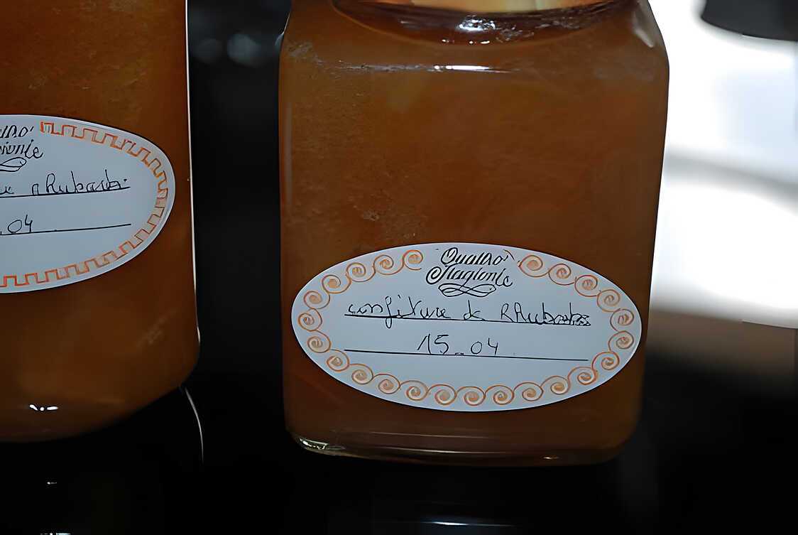 Recette de Confiture rhubarbe orange
