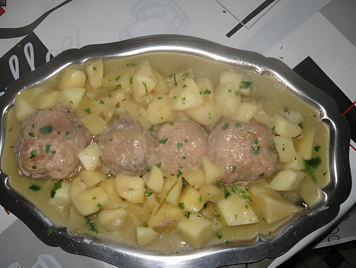 recette Paupiettes de veau, pommes de terre