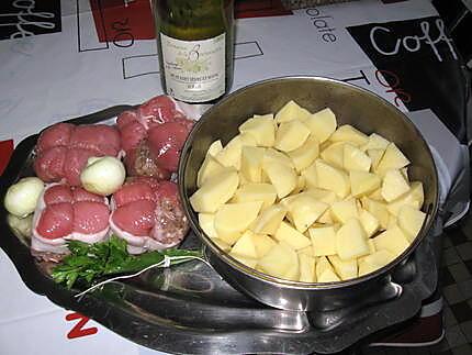 recette Paupiettes de veau, pommes de terre