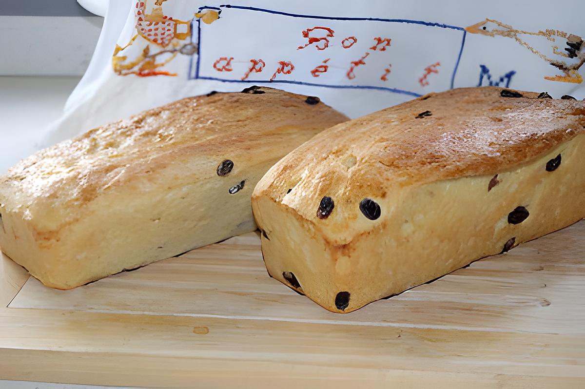 recette Brioche à la fleur d'oranger et raisins secs