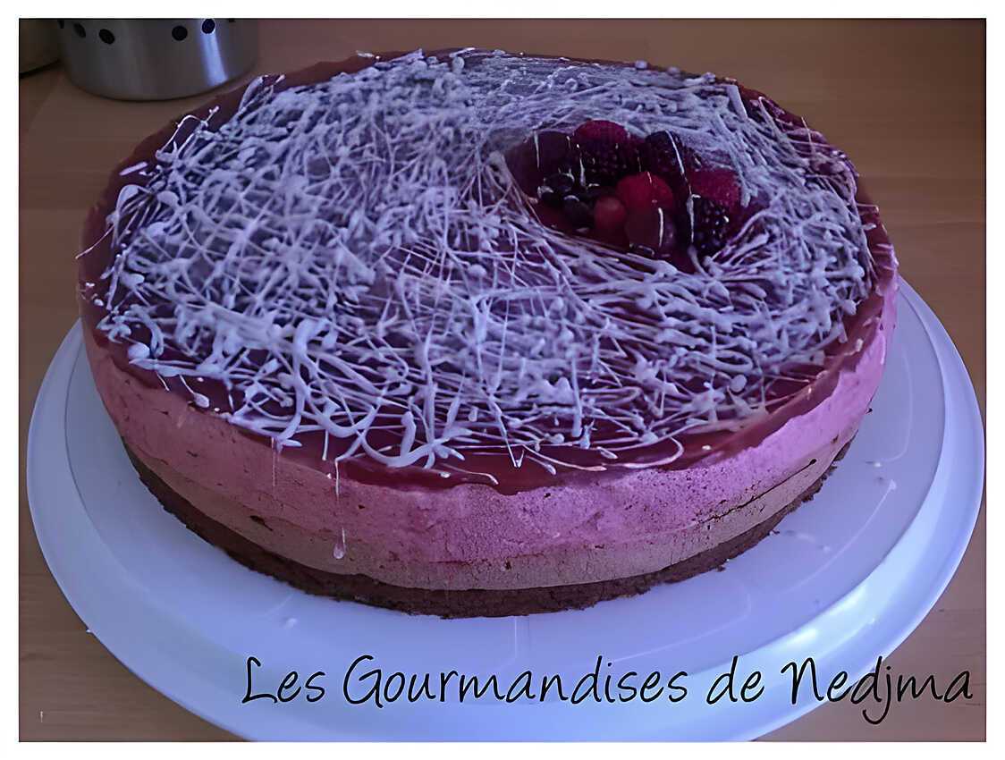 Recette de Bavarois fruits rouges et chocolat