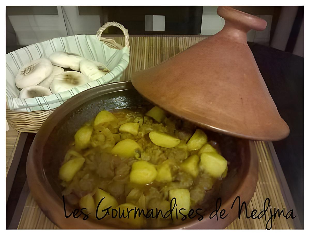 recette Tajine kefta pommes de terre et courgettes