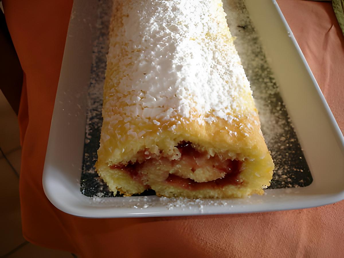 recette gâteau roulé à la fraise