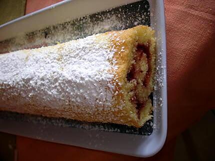 recette gâteau roulé à la fraise