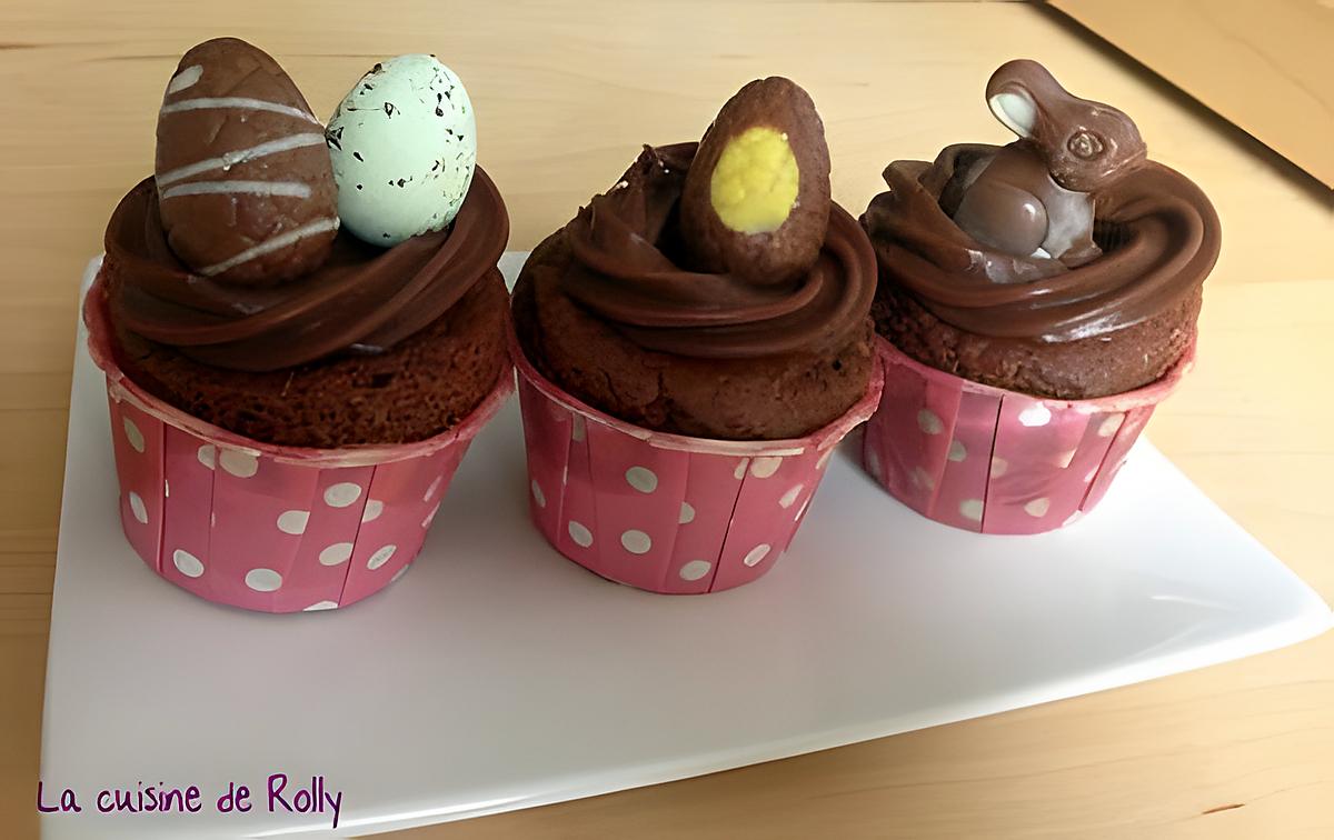 recette Cupcakes cgocolat coco de Pâques