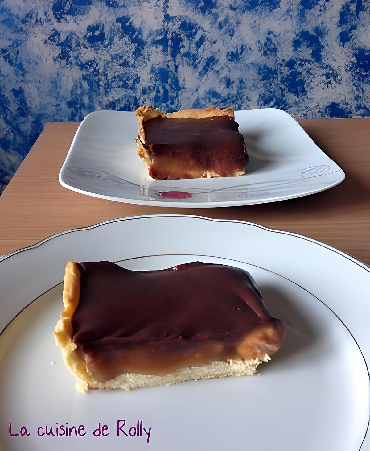 recette Tarte chocolat, caramel et cacahuètes façon snickers