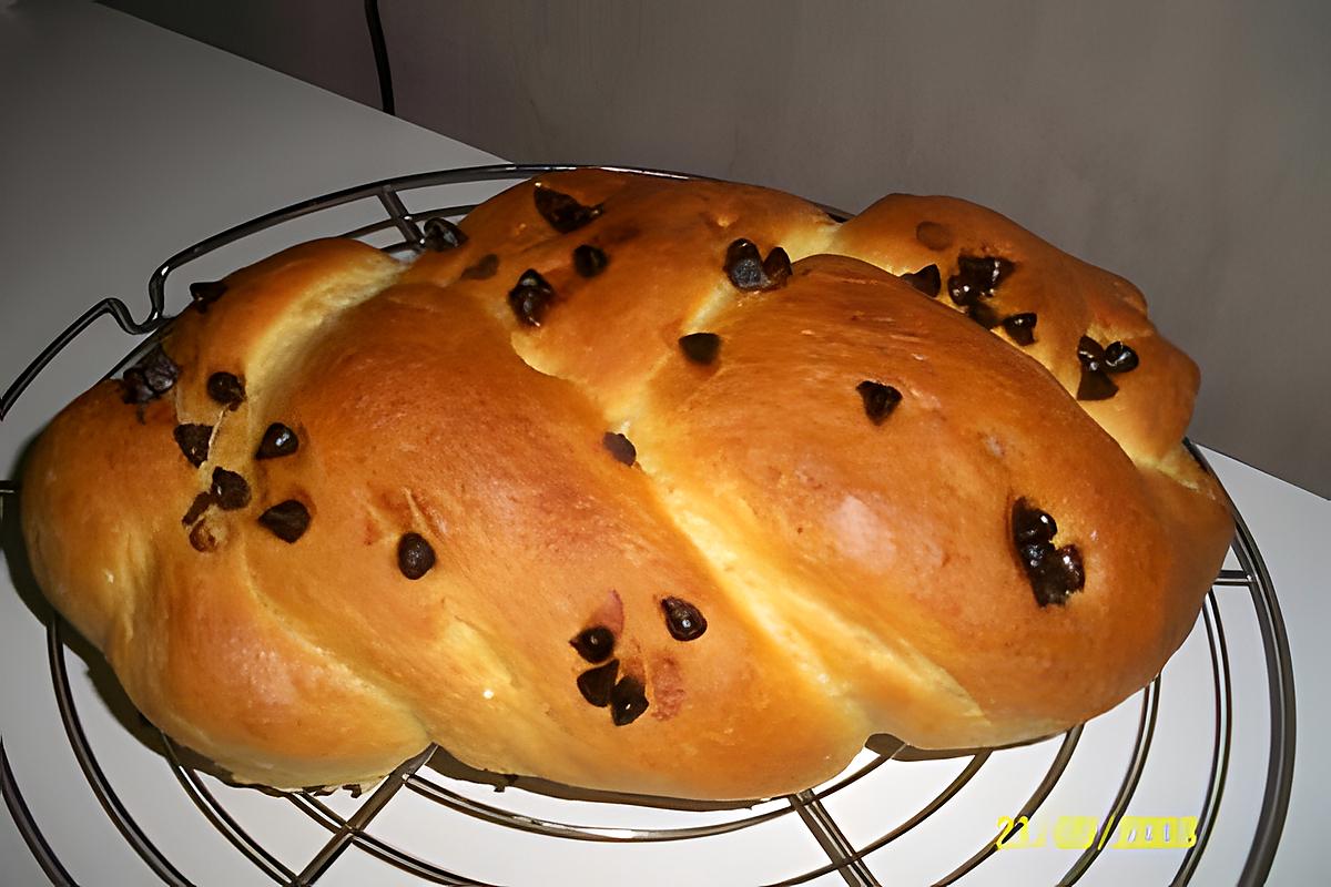 recette brioche tressée sans sucre saveur vanille et pepite