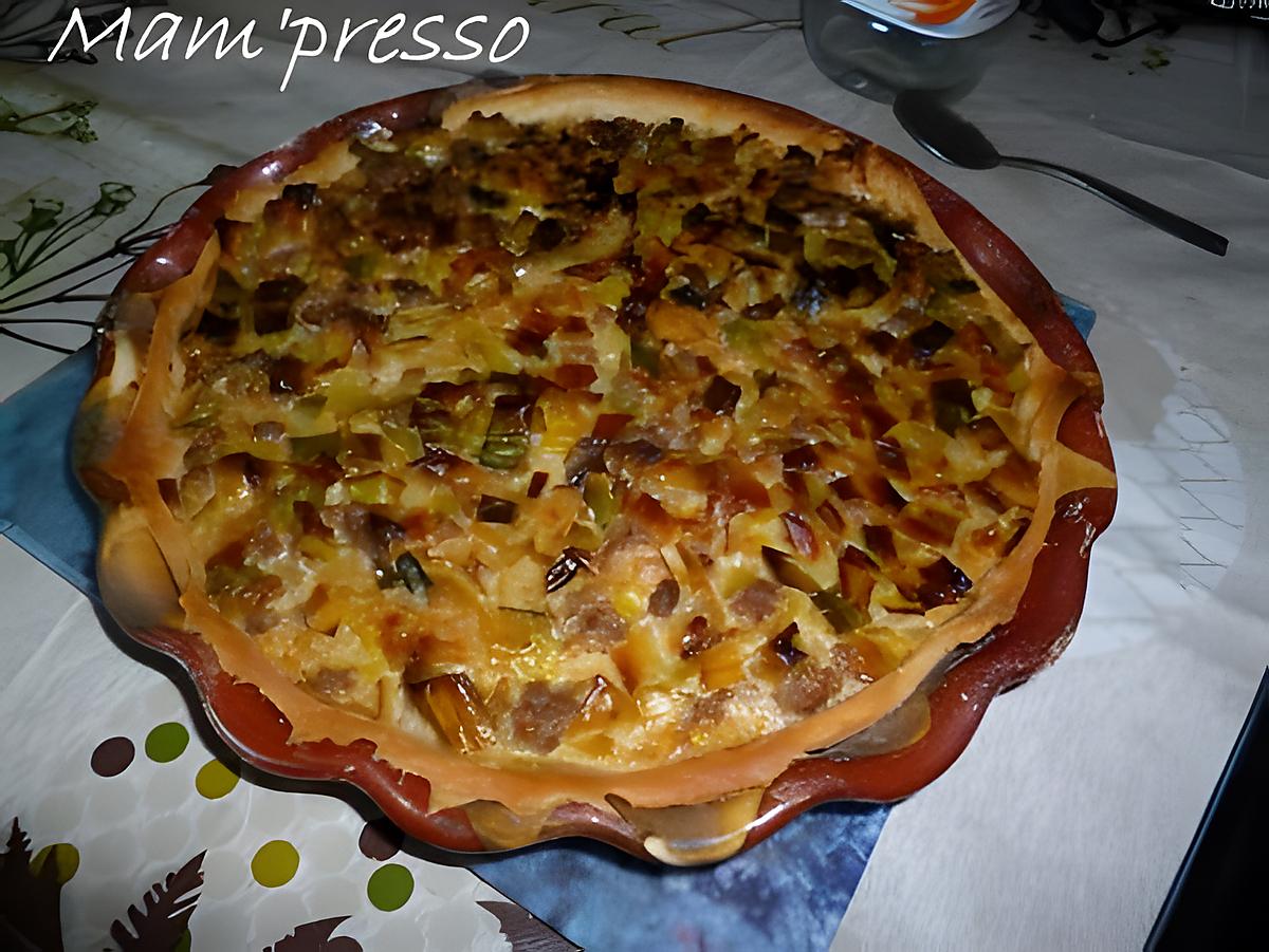 recette Tarte au poireau