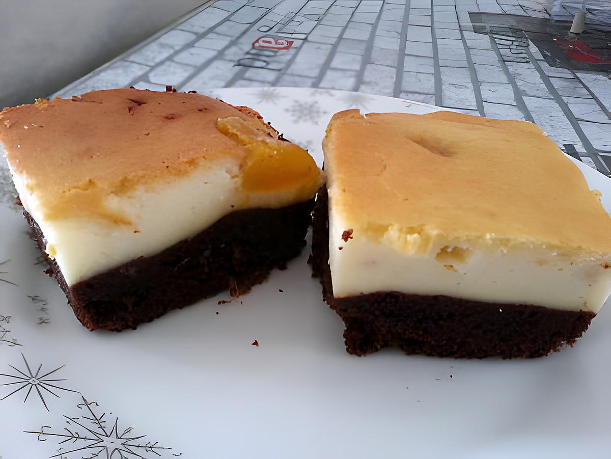 recette cheese-brownie cake