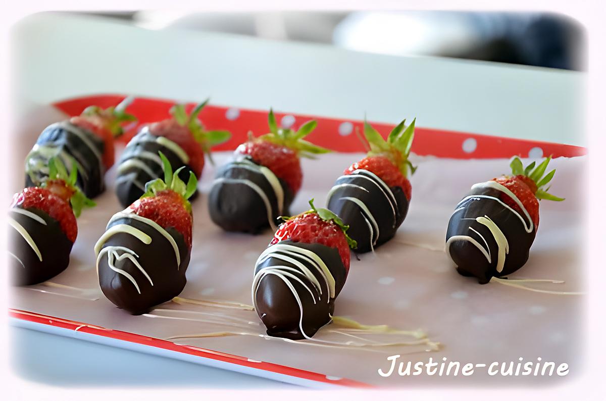 recette Fraise au chocolat