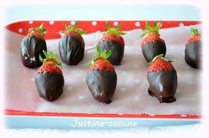 recette Fraise au chocolat