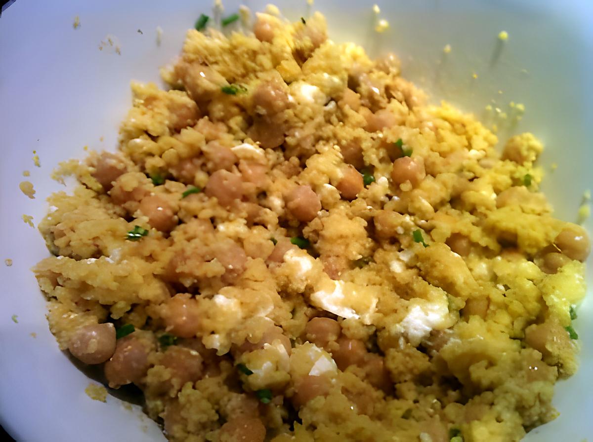 recette Couscous au Curry, Pois Chiches et Feta