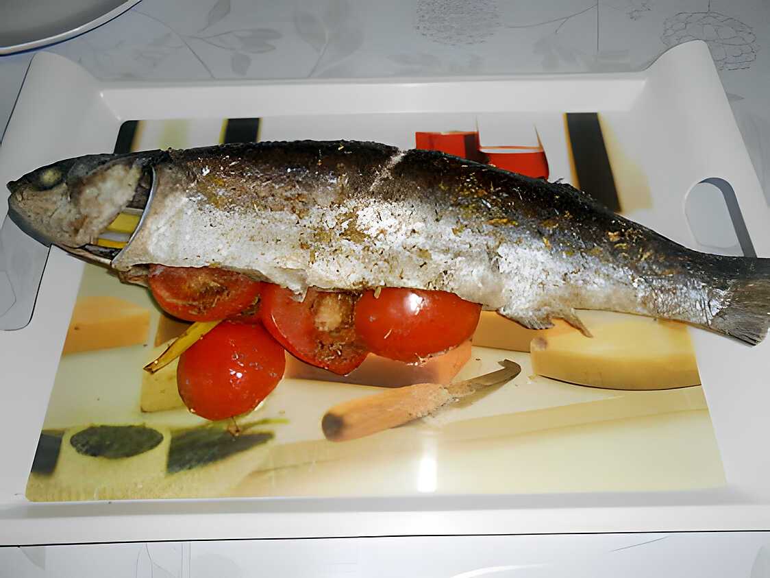 Recette de MULET AU FOUR AUX HERBES DU MAQUIS