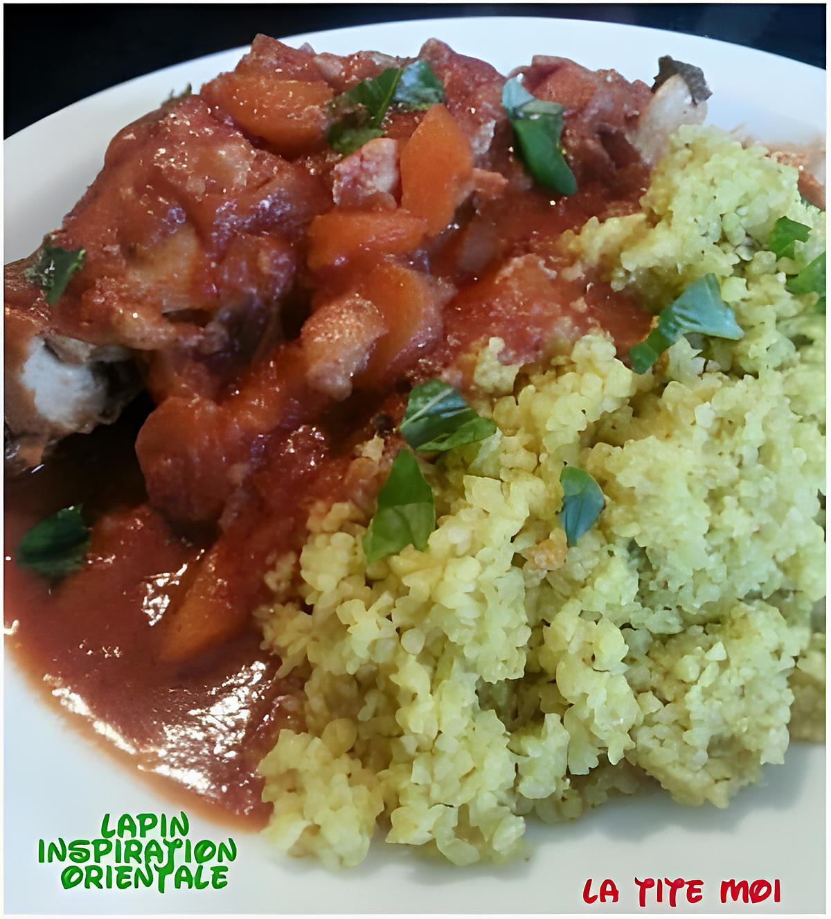 recette Lapin d'inspiration orientale