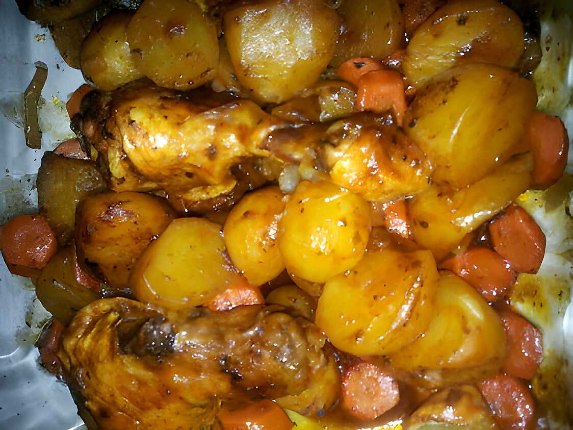 Recette de Poulet et pomme de terre au paprika
