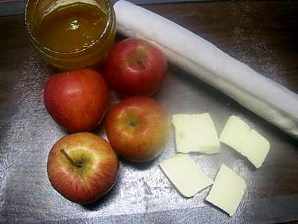 recette Pommes en chemises fourrées à la confiture de gelée de myrte. de italmo.