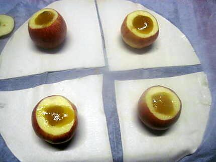recette Pommes en chemises fourrées à la confiture de gelée de myrte. de italmo.