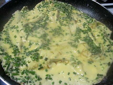 recette Omelette à la ciboulette.