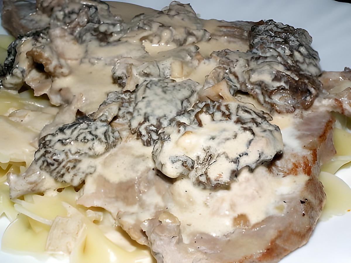 recette Escalope de Veau aux morilles